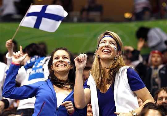 A finn szurkolóknak nem volt sok okuk az idegeskedésre (Fotó: Reuters)