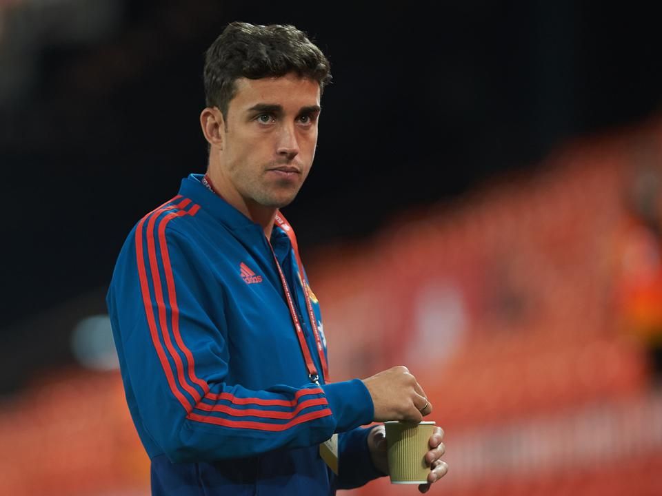 Jaime Mata a spanyol válogatott melegítőjében – 19 évesen még negyedosztályú játékos volt (Fotó: AFP)