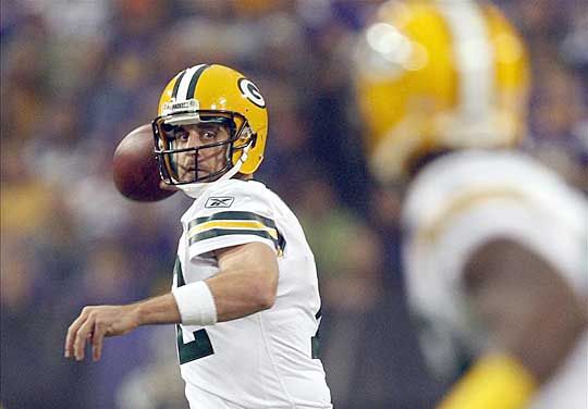 Aaron Rodgers győzelemre vezette a Packerst a rivális Vikings ellen (Fotó: Reuters)