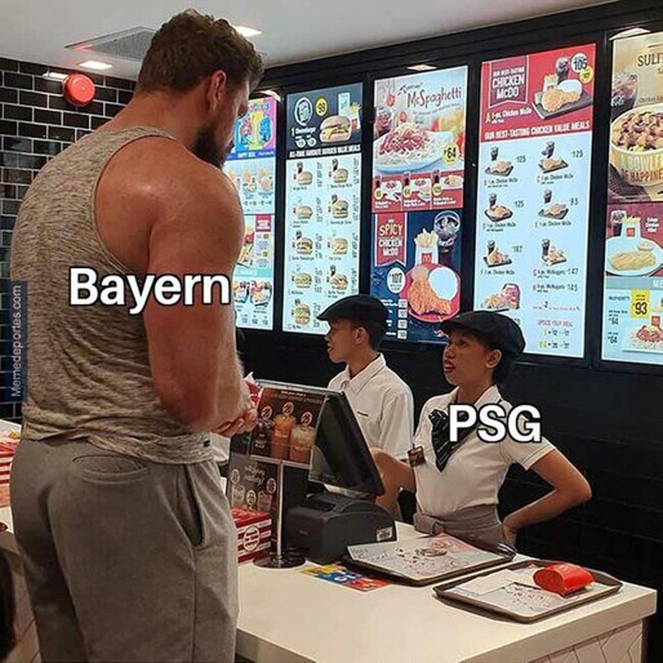 A Bayern–PSG egy képen (Fotó: Twitter)