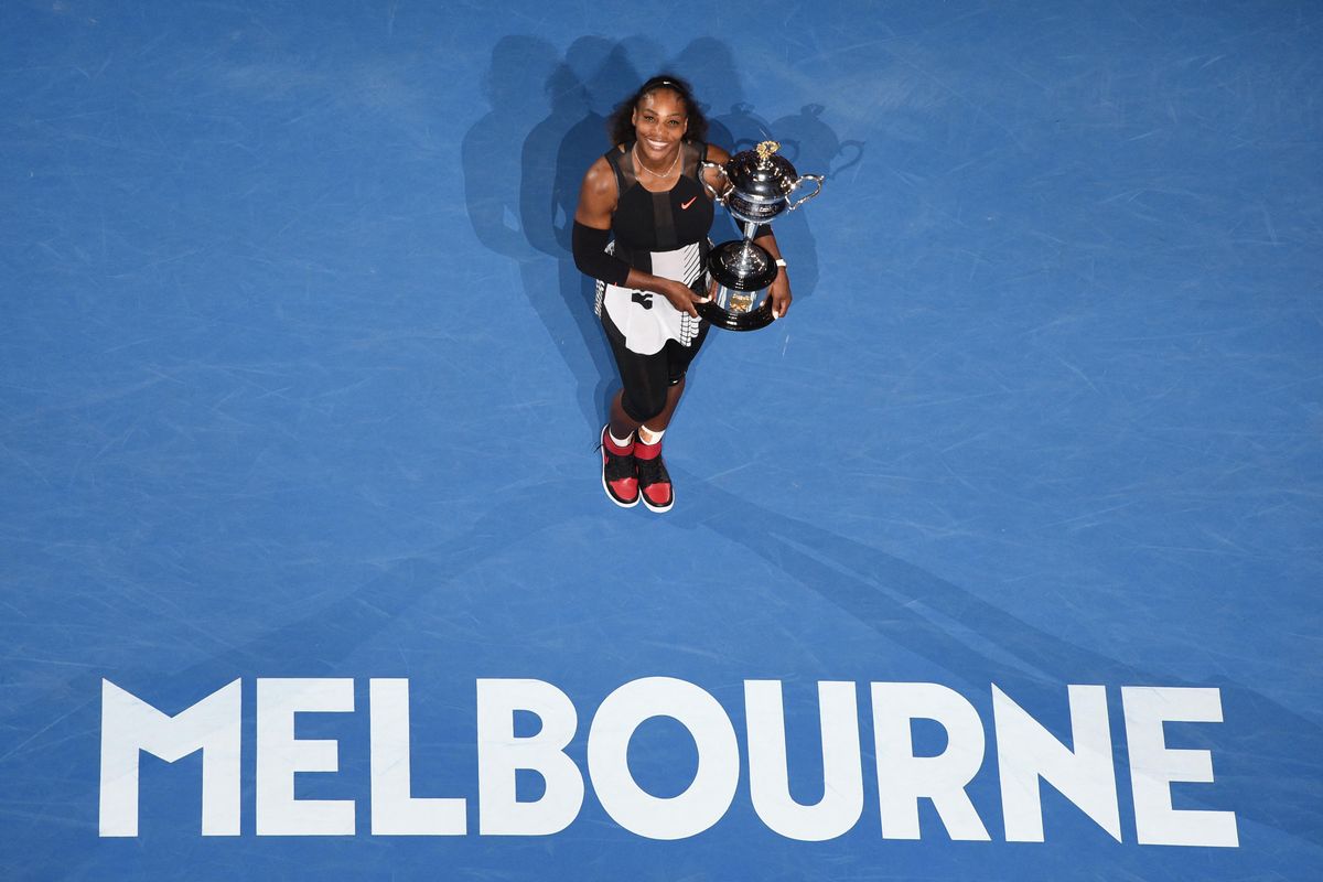 Serena Williams 2017-ben két hónapos terhesen nyerte meg az Australian Opent (Fotó: AFP)