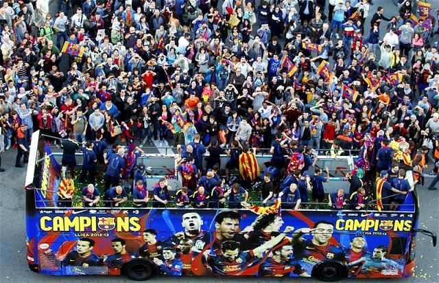 A Barcelona egy szezonnal később beállította a Real csúcsát (Fotó: Action Images)
