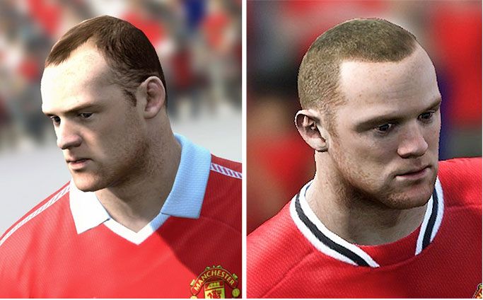 Rooney egykor és most – a virtuális valóságban (forrás:thesun.co.uk)