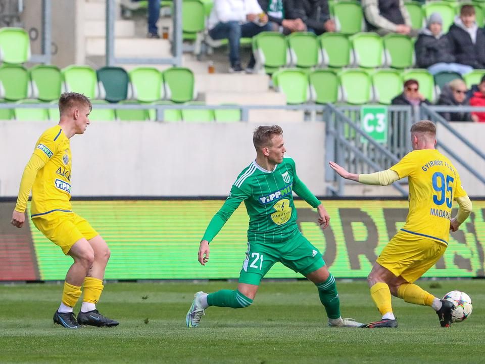 Horváth Rajmund (21) gólja is kellett a szombathelyi pontszerzéshez (Fotó: Unger Tamás)