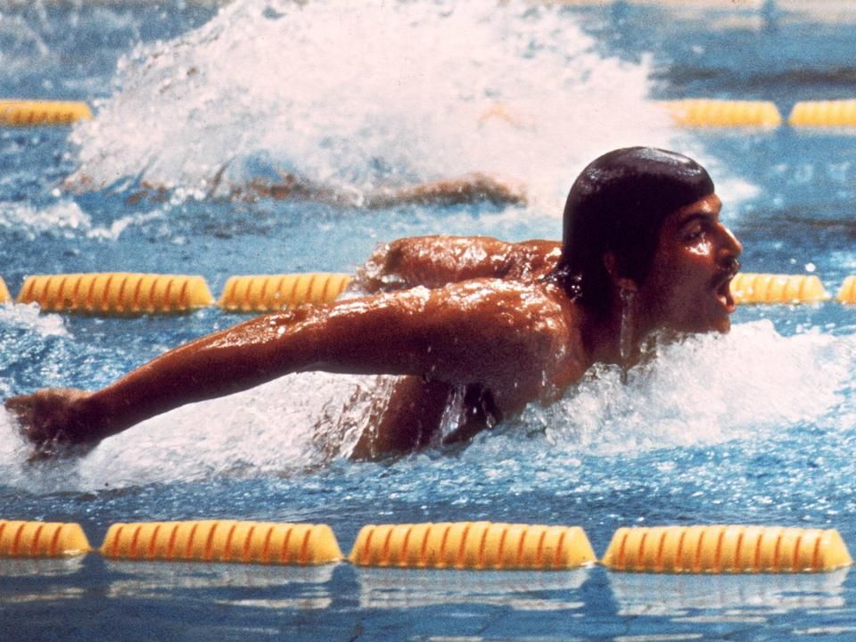 Mark Spitz az 1972-es olimpián (Fotó: AFP)