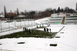 Kaposvári küzdelem a hóval (Fotó: rakoczifc.hu)