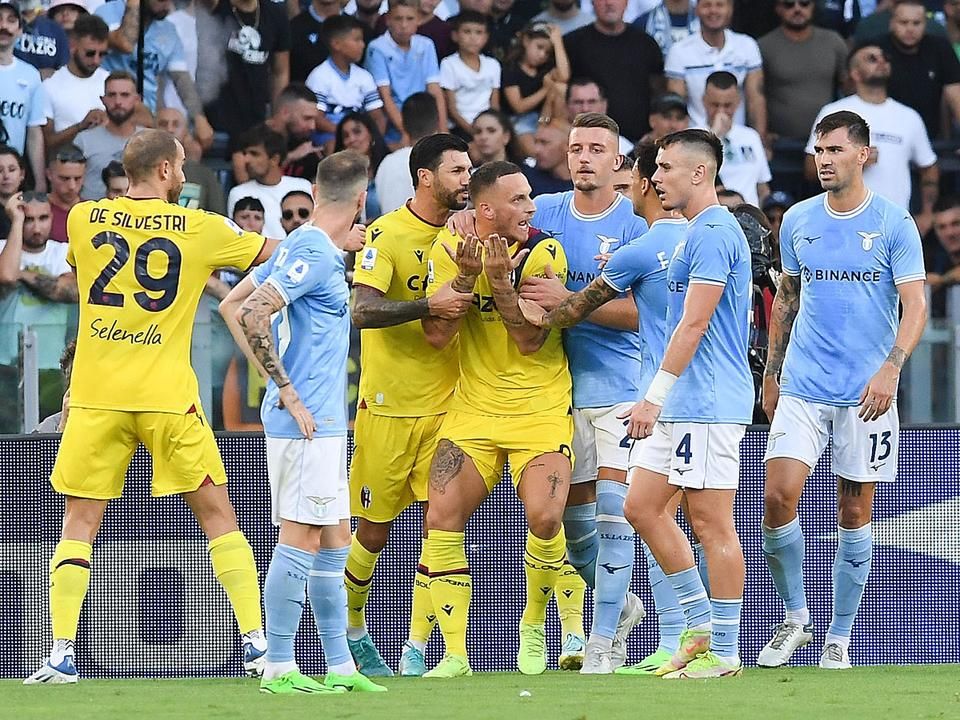 Viharos meccset vívott egymással a Lazio és a sárga mezes Bologna (Fotó: Getty Images)