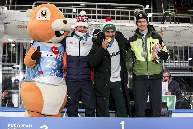 Sporttörténelmi siker: Bányai Attila első magyar alpesi sízőként nyert aranyérmet az európai ifjúsági olimpiai fesztiválon (Fotó: Imago Images)