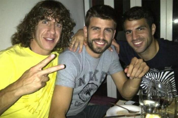 Puyol, Piqué és Fabregas – jöttek a jókívnánságok a csapattól is (forrás: El mundo deportivo)