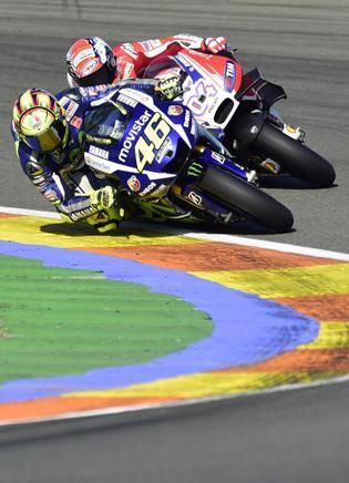Valentino Rossi hiába jött fel a 4. helyre (Fotó: AFP)