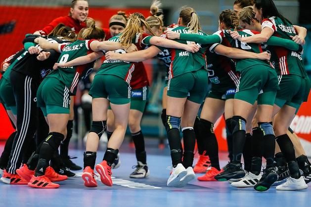 Reméljük, vasárnap este így ünnepelhet majd a magyar csapat… (Fotó: mksz.hu)