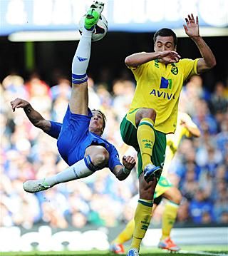 Torres ollózása után Lampard talált be (Fotó: Action Images)