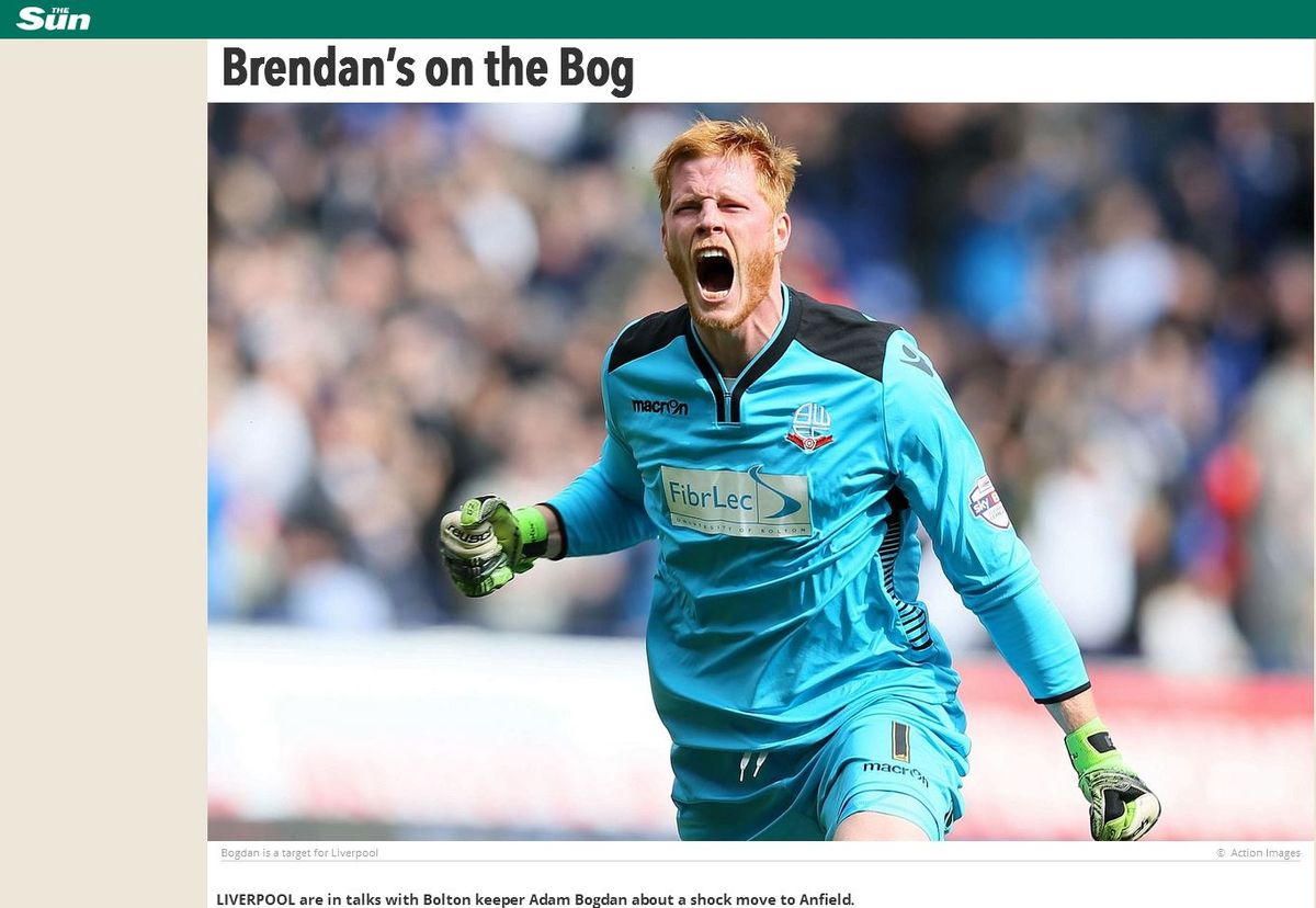 Bogdánról nem mondtak le Brendan Rodgersék? (Fotó: thesun.co.uk)