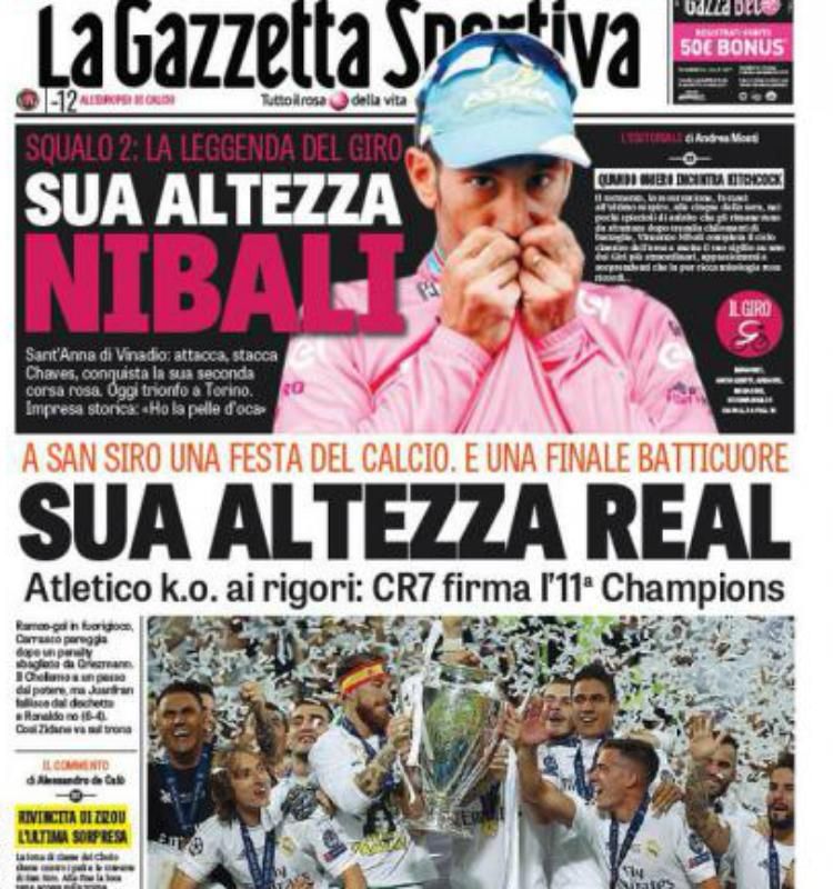 La Gazzetta dello Sport: A Real a trónon, az Atléticót kiütötték a szétlövésben
