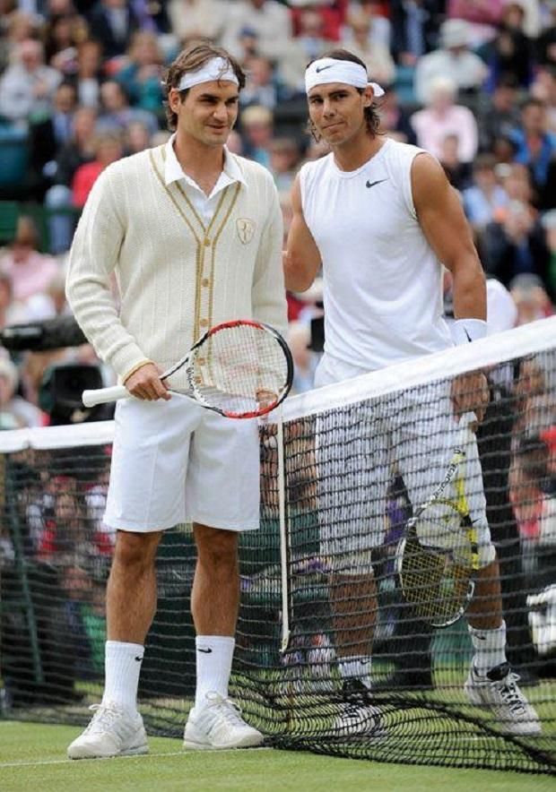 Wimbledonban a nagy rivális Roger Federerrel