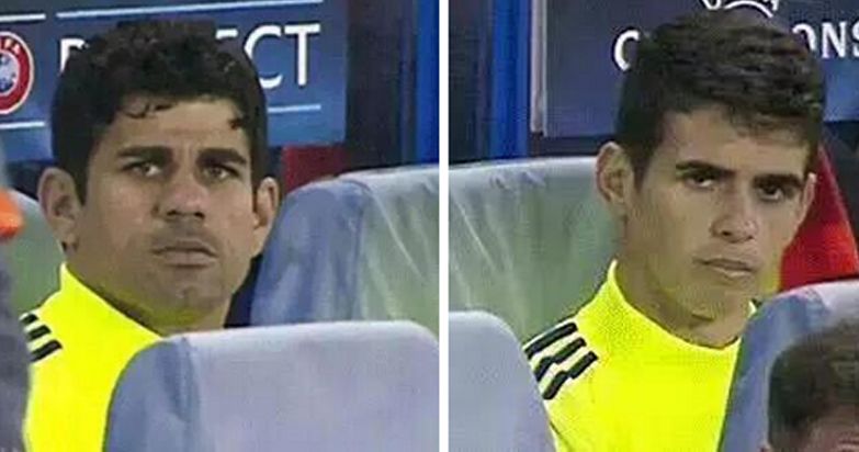 Diego Costa a nyári szünet előtt és után – alternatív verzió (Fotó: Twitter)
(A kép jobb oldalán Oscar, Diego Costa klubtársa látható)