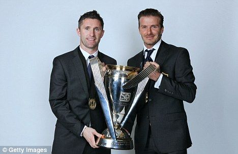 Beckham és Robbie Keane konszolidált formában (Forrás: Mail Online)