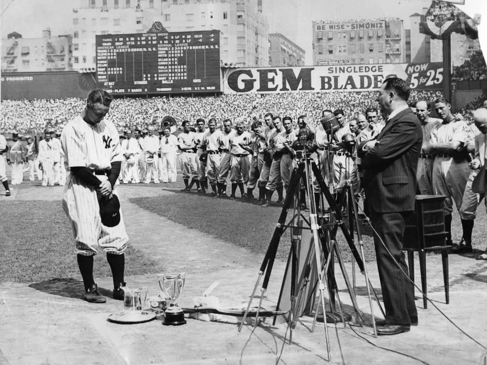 Lou Gehrig 1939-ben (Fotó: Getty Images)