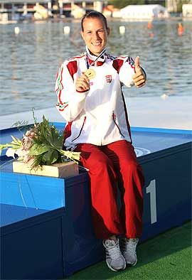 Folláth Vivien szerezte a magyar csapat második
aranyérmét a poznani vb-n (Fotó: Tumbász Hédi)