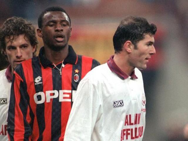 Patrick Vieira és a Bordeaux tehetséges fiatalja, Zinedine Zidane 1996-ban