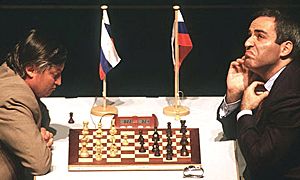 Karpov és Kaszparov a kilencvenes években is összecsapott egymással