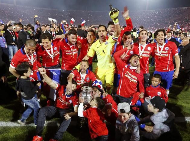 A Copa América 2015-ös kiírásának győztese: Chile (Fotó: Reuters)