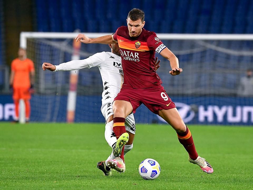 Dzeko már a Roma negyedik legeredményesebb gólszerzője (Fotó: AFP)
