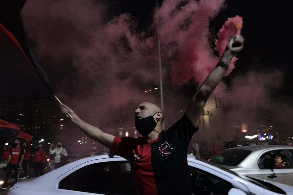 Messi átigazolását követelték az utcán a tüntetők (Fotó: AFP)