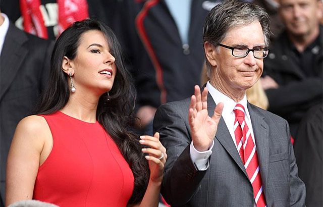 Az elnök úr feleséget is tud választani: Linda Pizzutival egy Liverpool-meccsen (Fotó: Action Images)