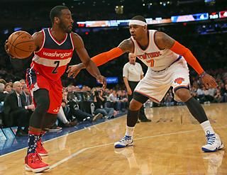 John Wall vs Carmelo Anthony (Fotó: Reuters)