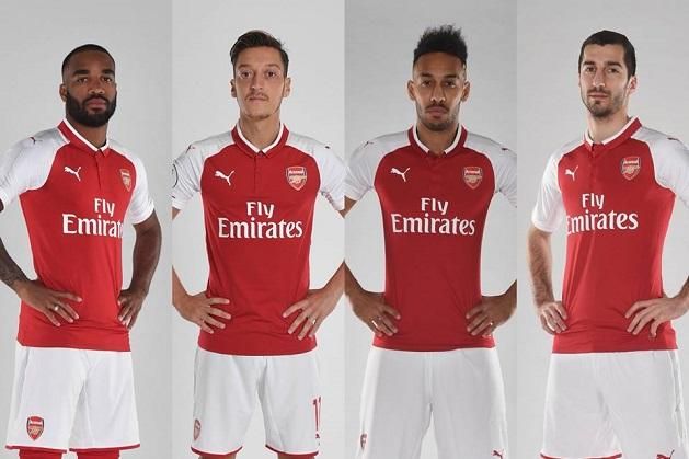 Az Arsenal új támadóalakzata (Fotó: arsenal.com)