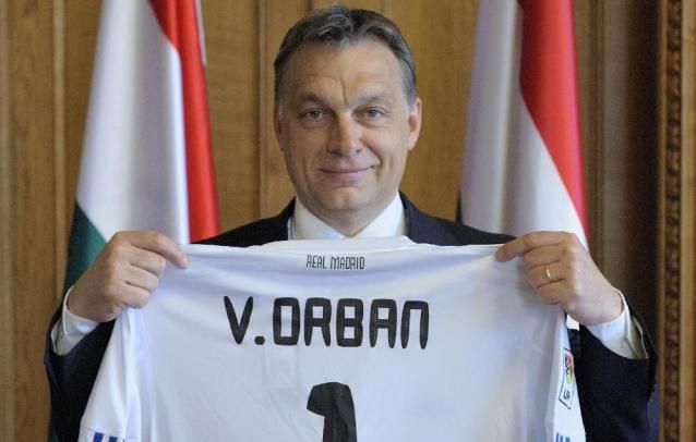 Orbán Viktor Real Madrid-mezzel