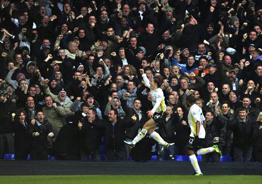 Luka Modric 11. percben szerzett góljával szerezte meg a vezetést a Tottenham (fotó: Reuters)