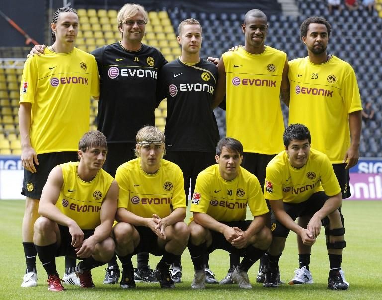 Klopp és Hajnal (lent jobbról a 2.) 2008-ban együtt került Dortmundba