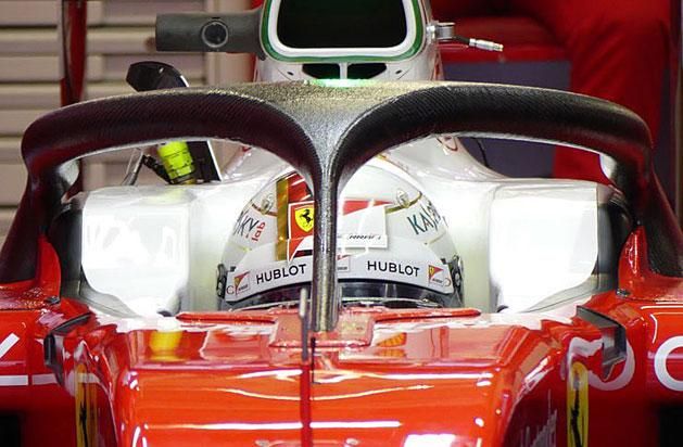 Vettel és az új fejvédő keret
