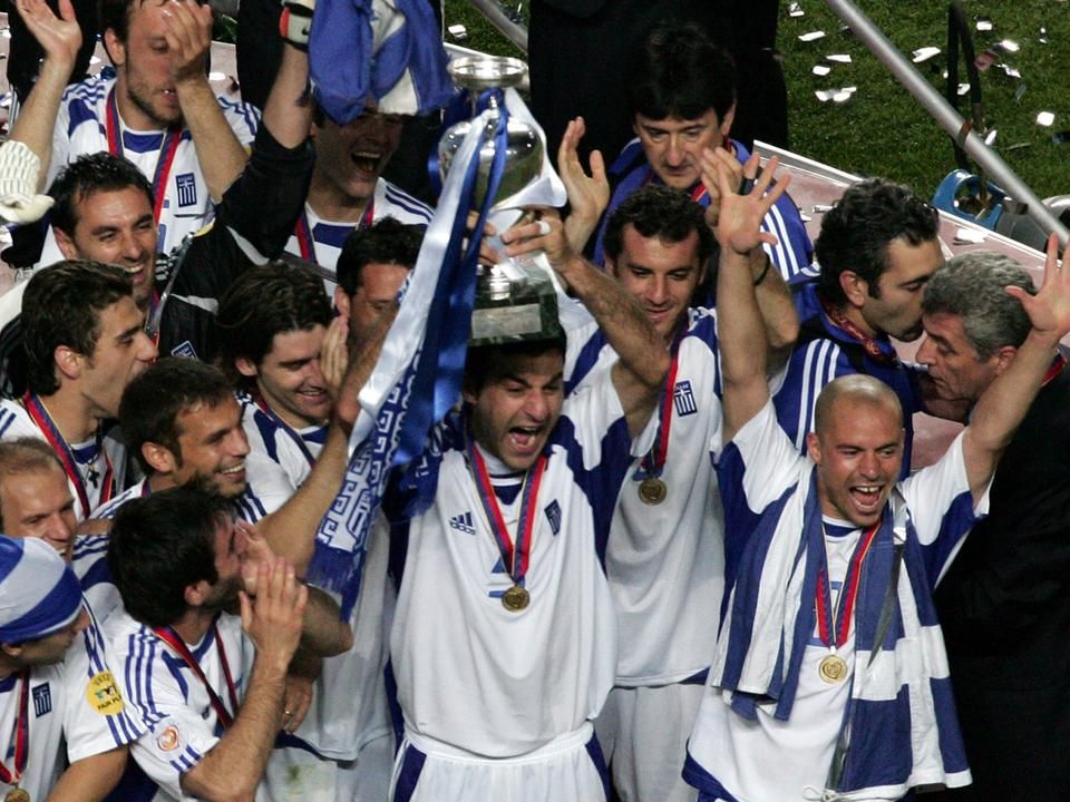 A görögök 2004-es Eb-győzelmük után lemaradtak a vb-ről (Fotó: AFP)