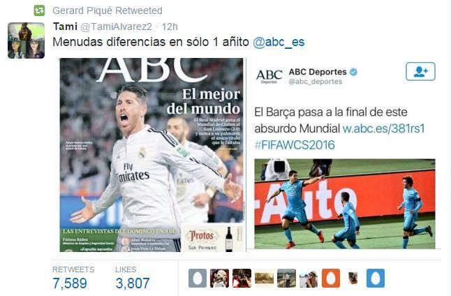 Piqué nem bír magával… (Fotó: Twitter)