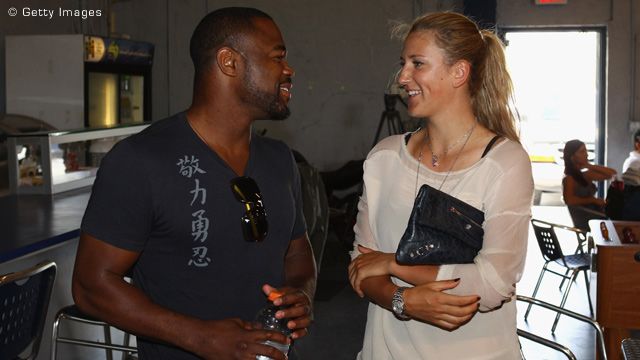 Viktorija Azarenka és Rashad Evans (Fotók: wtatennis.com)