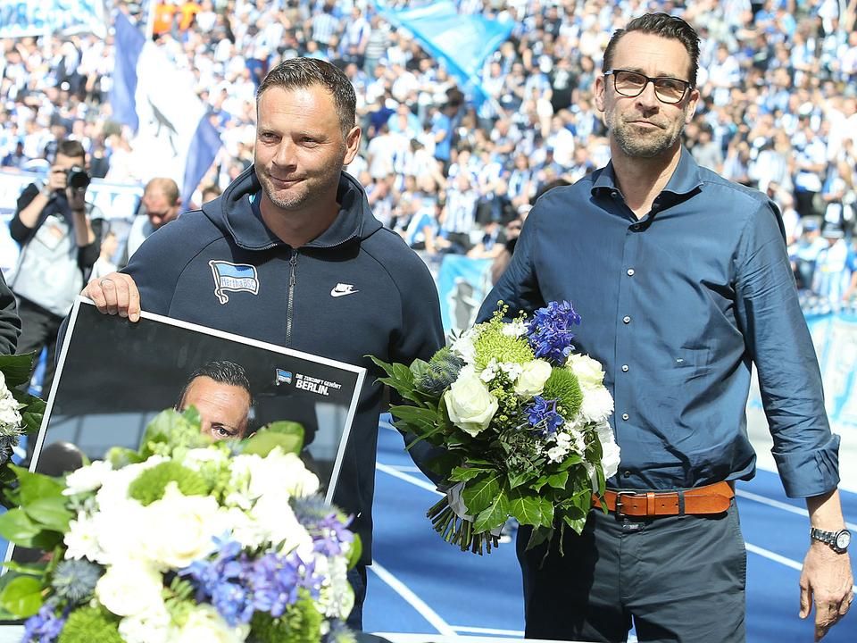 Michael Preetz sportigazgató is köszöntötte Dárdait (Fotó: AFP)