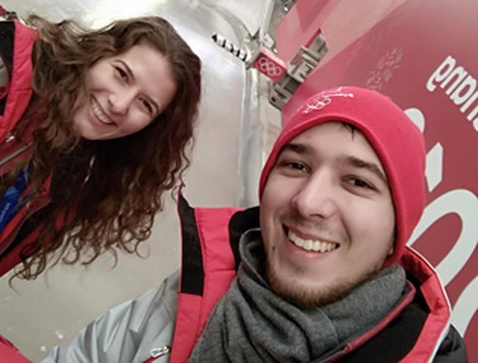 A magyar önkéntesek a téli olimpia helyszínén