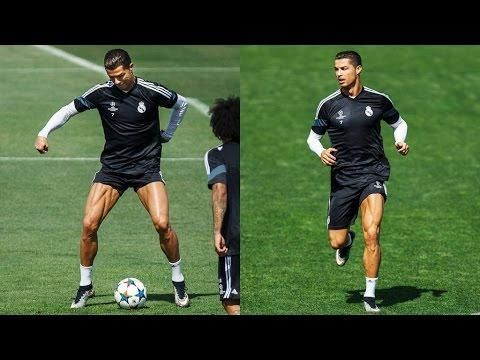 C. Ronaldo brutális combizmot villantott (Forrás: YouTube)