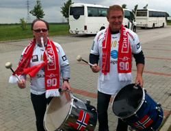Arne Hammerseng (jobbra) 
– amikor még bízhatott a norvég sikerben