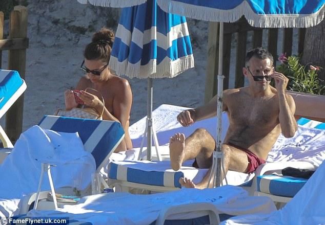 A Giggs család St. Tropez-ben (forrás: Daily Mail)