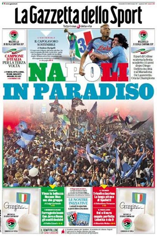 A Gazzetta dello Sport címlapja