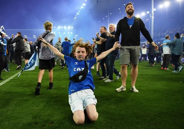 Nagy volt az Everton-szurkolók öröme (Fotó: Getty Images)