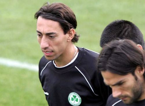 Leandro az Omonia edzésén (Fotó: Sigma Live)