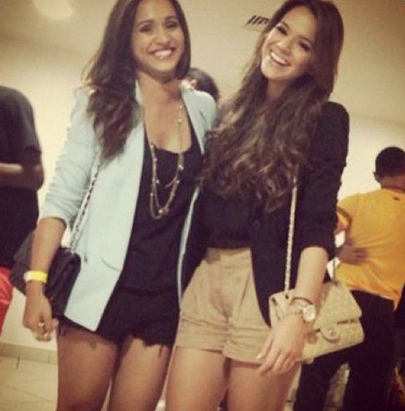 Thaissa Neymar barátnőjével, Brunával is jóban van (forrás: Twitter)