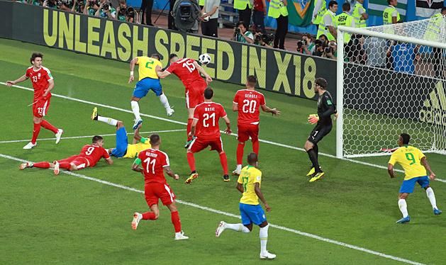 Thiago Silva biztosította be a brazil sikert (Fotó: AFP)