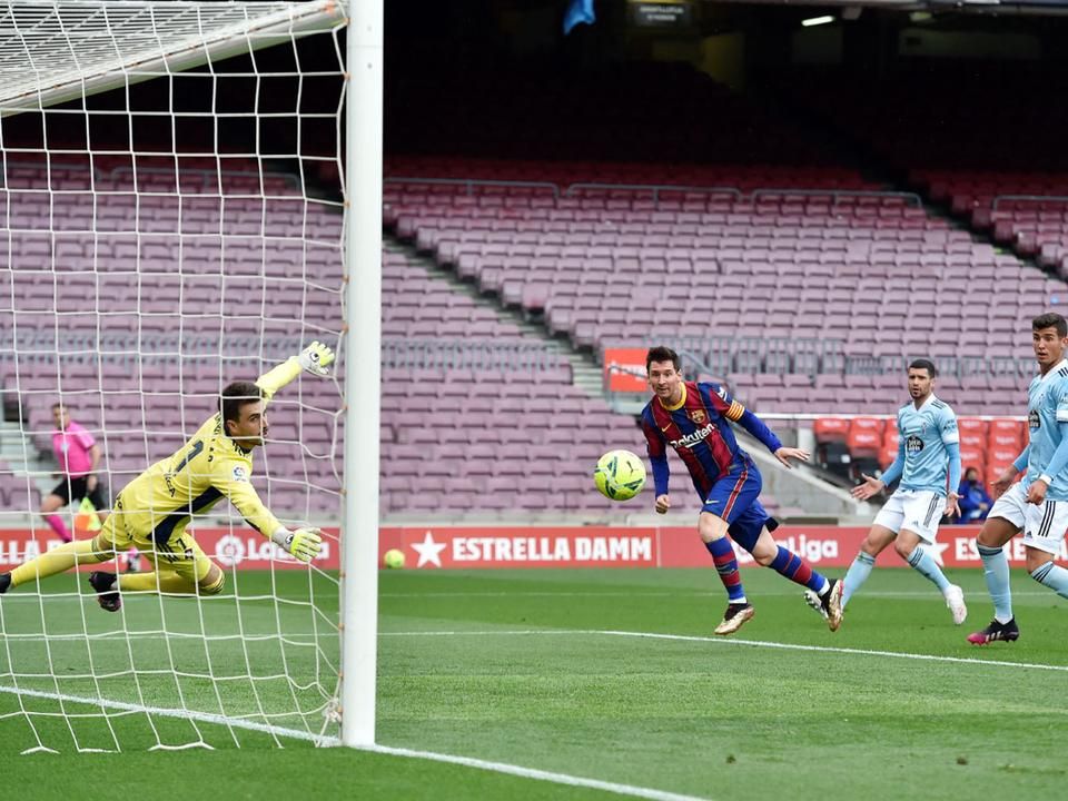 Az utolsó meccs és az utolsó gól a Barcában – a Celta Vigo ellen (Fotó: AFP)