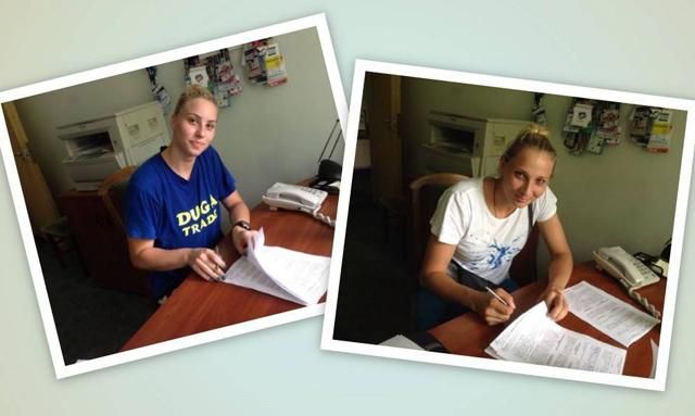 Klikovac mellett Lilia Gorilszka is szerdán írta alá a szerződését (Fotó: ChampSport)